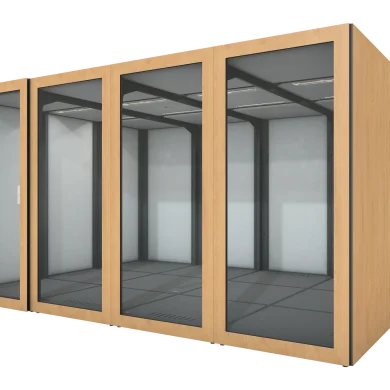 VicBooth_Office_Plus_Conference_Booth_Front_Natural_Oak